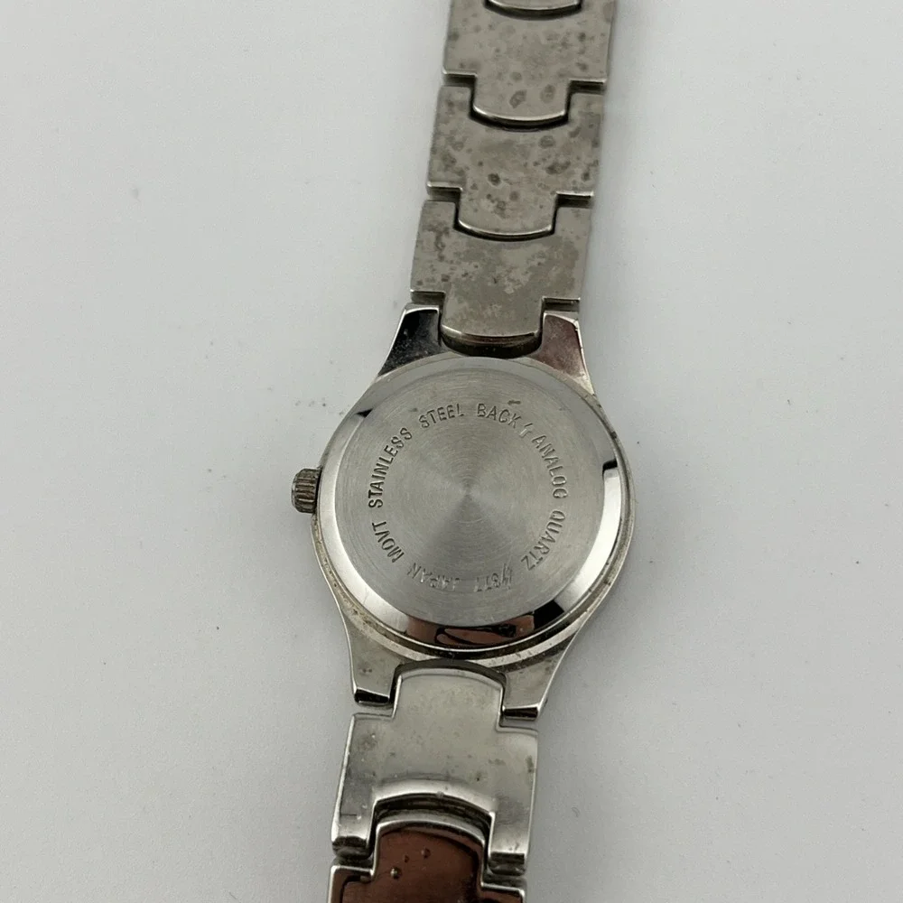 Chalet Watch Women 25mm Case Rhinestone Bezel Silver 6.75